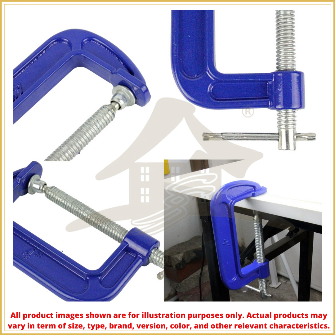 3 Inch Heavy Duty G Clamp - 75mm Woodworking Metal Work Bench Clamp