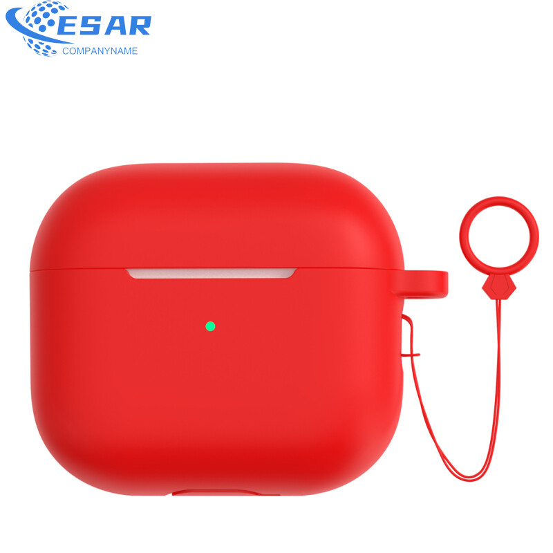 Ready Stock Silicone Cover Case Compatible For Airpods Pro 2 Bluetooth-compatible Headset (with Lanyard Carabiner)
