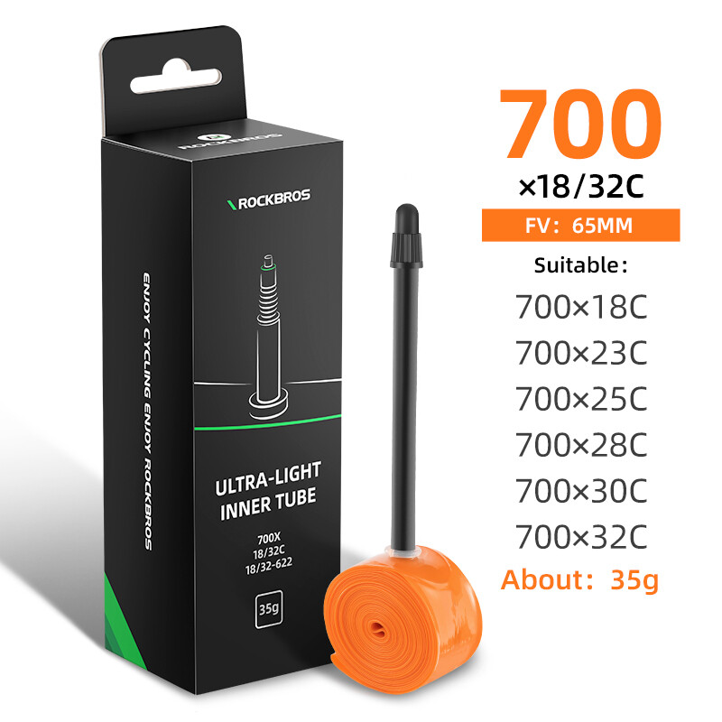 Rockbros bicycle inner tube 700c presta schrader valve road bike tpu lightweight 700*18c/23c/25c/28c/30c/32c inner tube