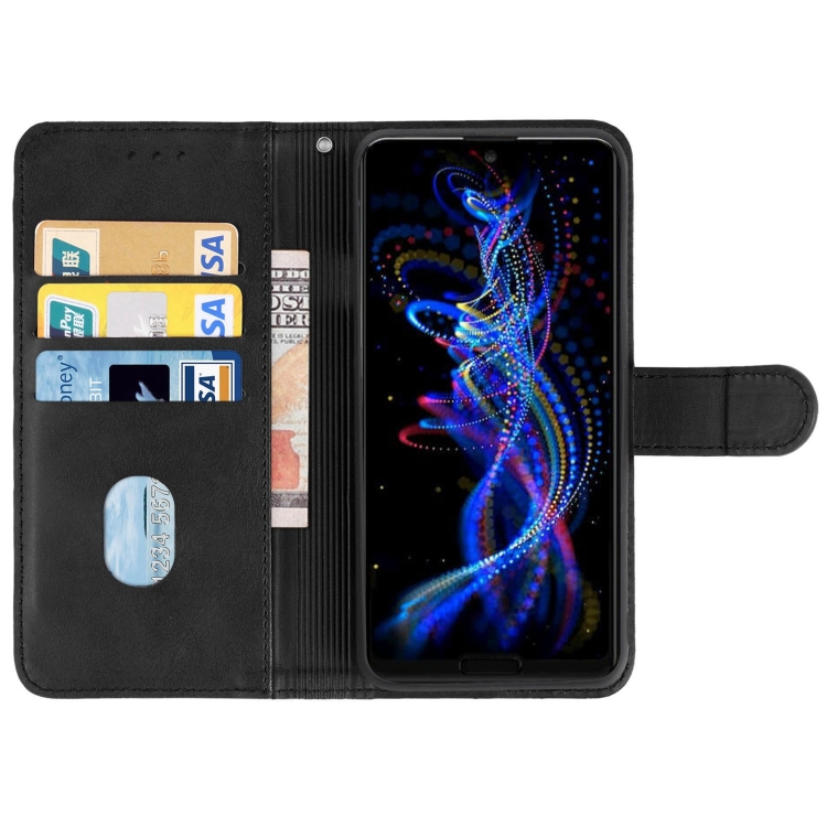 Leather Phone Case For Sharp Aquos R5G/SH-51A