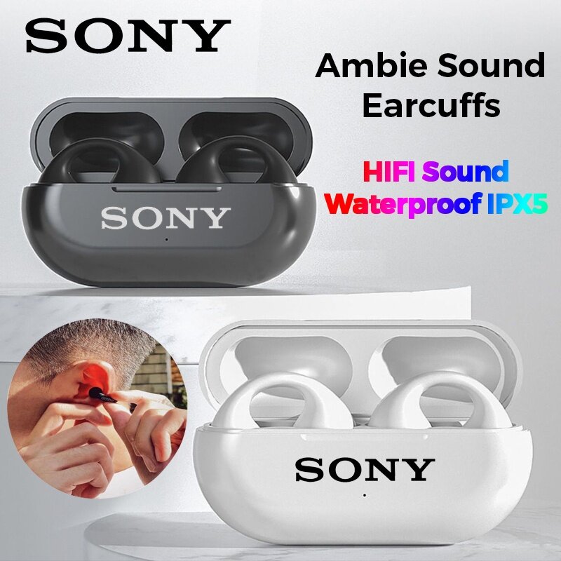 ♥Splay vận chuyển + readystock♥Sony âm thanh earcuffs xương tai dẫn bông tai Bluetooth không dây tai nghe auriculares Tai nghe TWS Tai nghe nhét tai thể thao PK Sony ambie