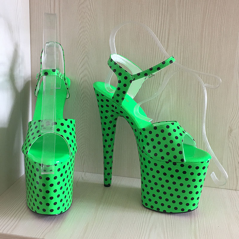 Women's Patent PU Very High Heel Plus Size Pole Dancing Show Sandal