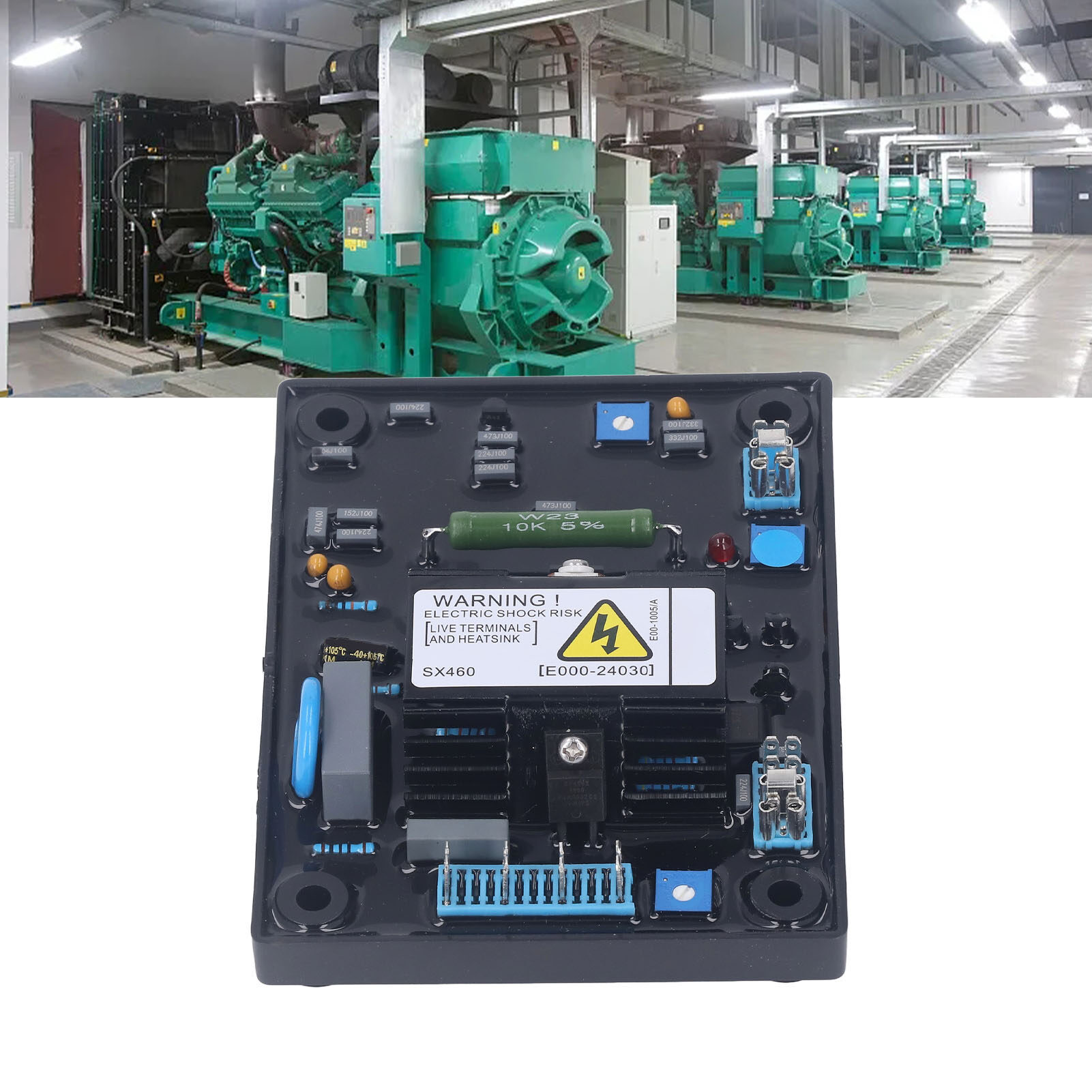 Máy tự động điều chỉnh điện áp sx460 190 ‑ 264V AC đầu vào AVR mô-đun cho 8KW không chổi than Máy phát điện