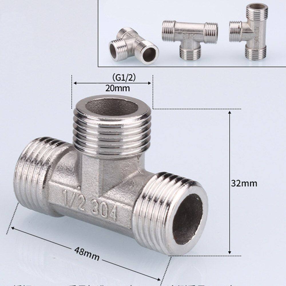 C52344 Variable Diameter External Stainless steel Threaded Elbow Female-Male Pipe Fittings Hardware Adapter Plumbing fitting