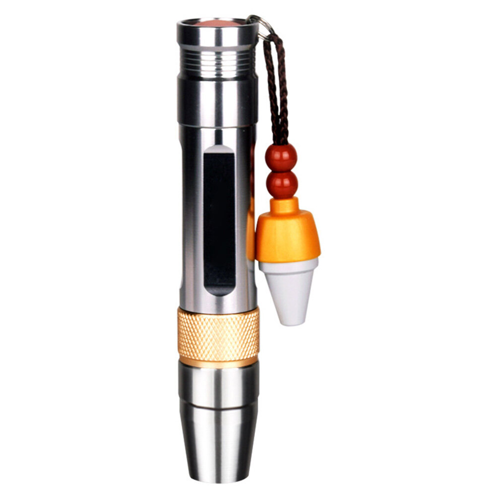 Original White/yellow/365nm ultraviolet flashlight 3 light source gemstone identification Torch rechargable UV lights lamp+18650+charger