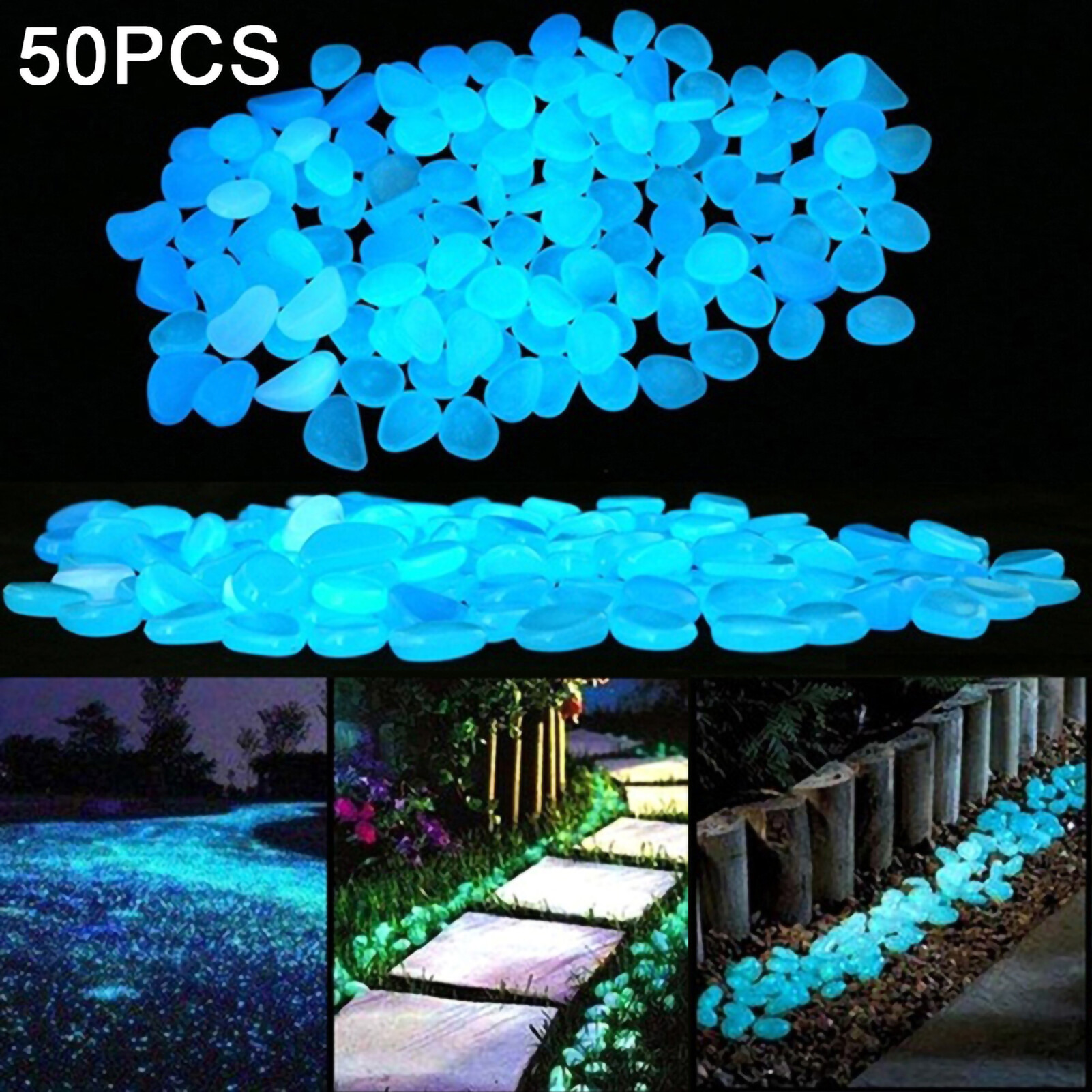 50 Cái Đá Cuội Phát Sáng Không Đều Hình Dạng Trang Trí Bể Cá Đá Phát Sáng Sáng Tạo Dành Cho 50 Chiếc Pottingexplosive Đá Dạ Quang Màu Nhân Tạo, Đá Huỳnh Quang, Đá Sáng, Bao Bì Toàn Bộ Túi Tiếng Anh, Phong Cảnh Bể Cá