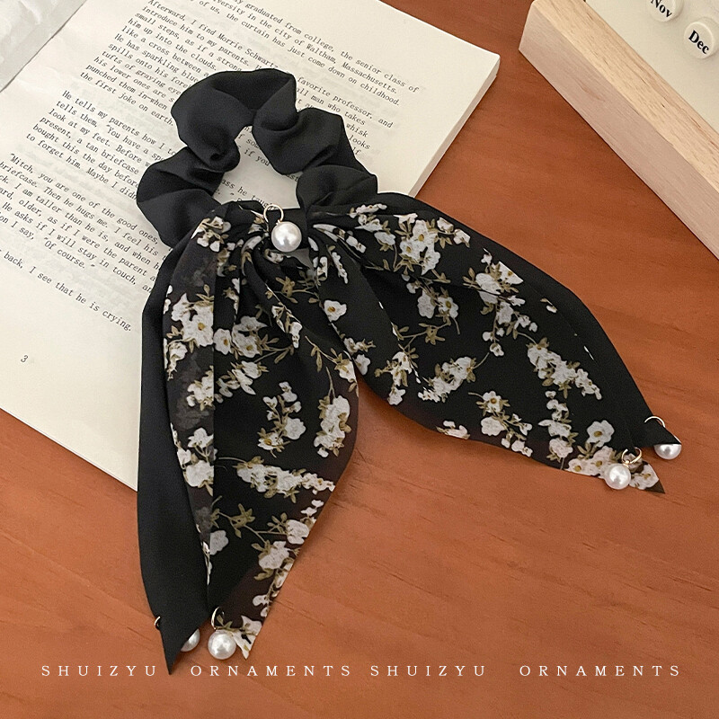 Silk Scarf Headband Outer Wearing Hair Tie Streamer Hair Rope