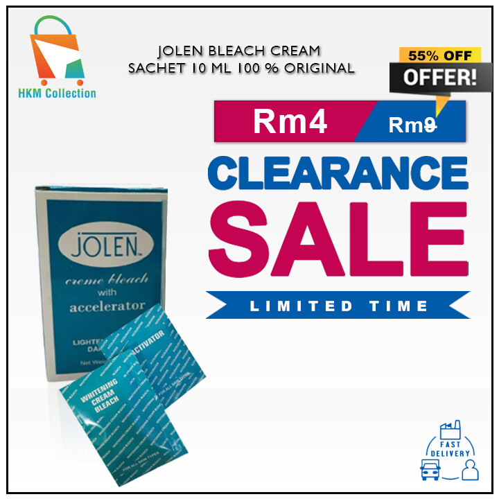 Jolen Bleach Cream Sachet 10 ml 100 Original Lazada
