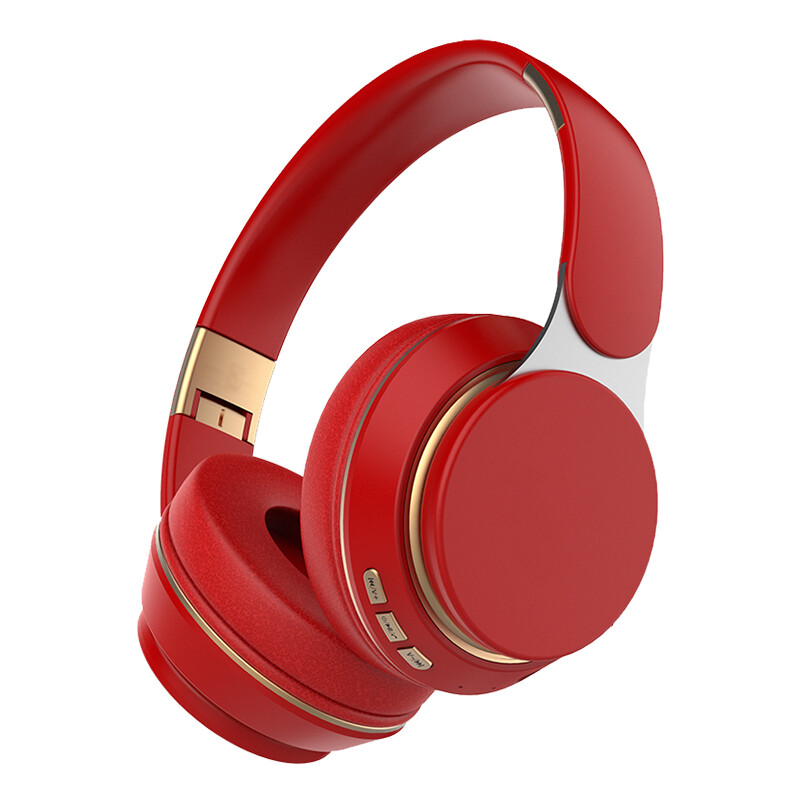 Wireless Headphones Bluetooth--compatible Headset Foldable Stereo Adjustable Earphones With Mic
