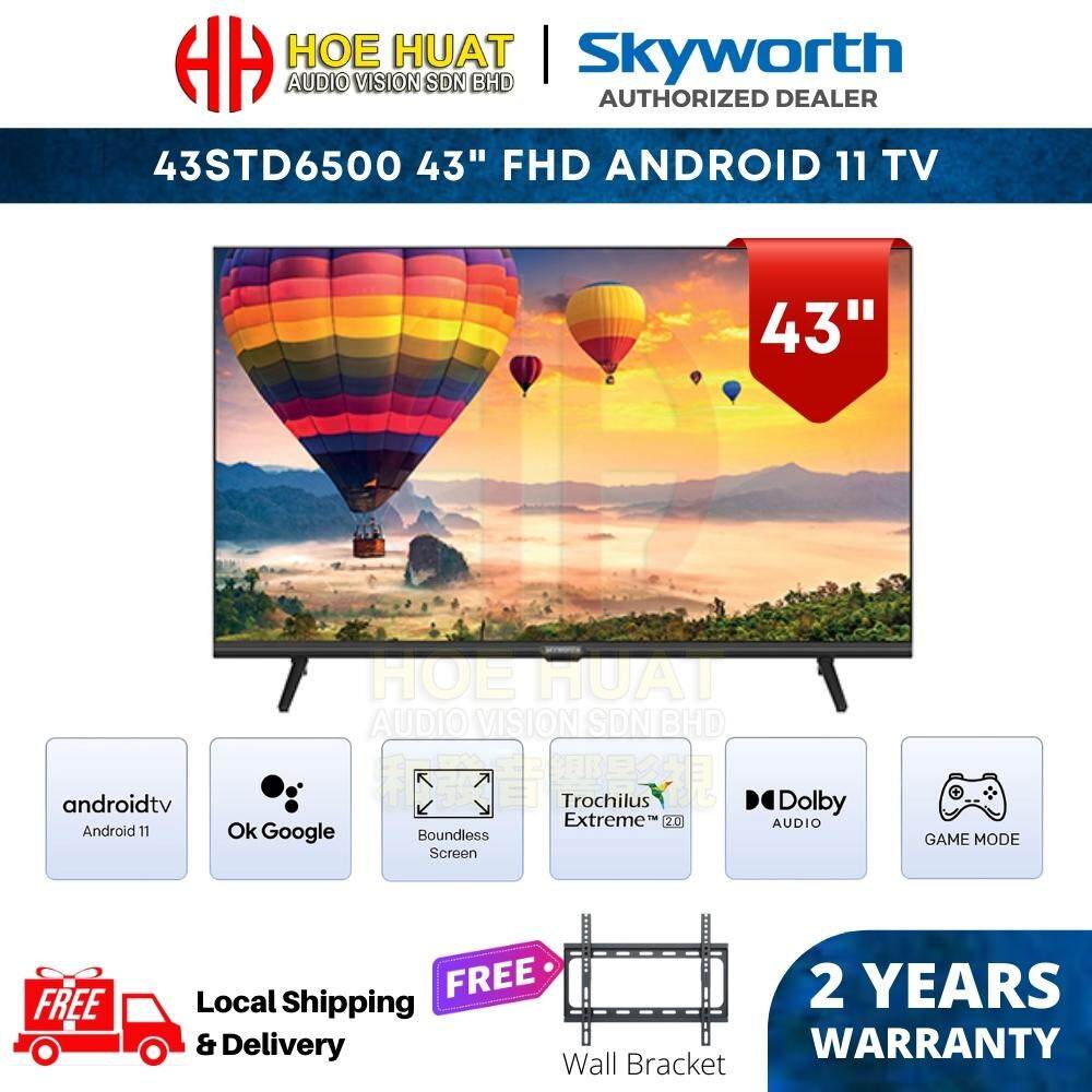 Skyworth 43" FHD LED Android 11 AI TV Android TV Smart TV 43STD6500 ...