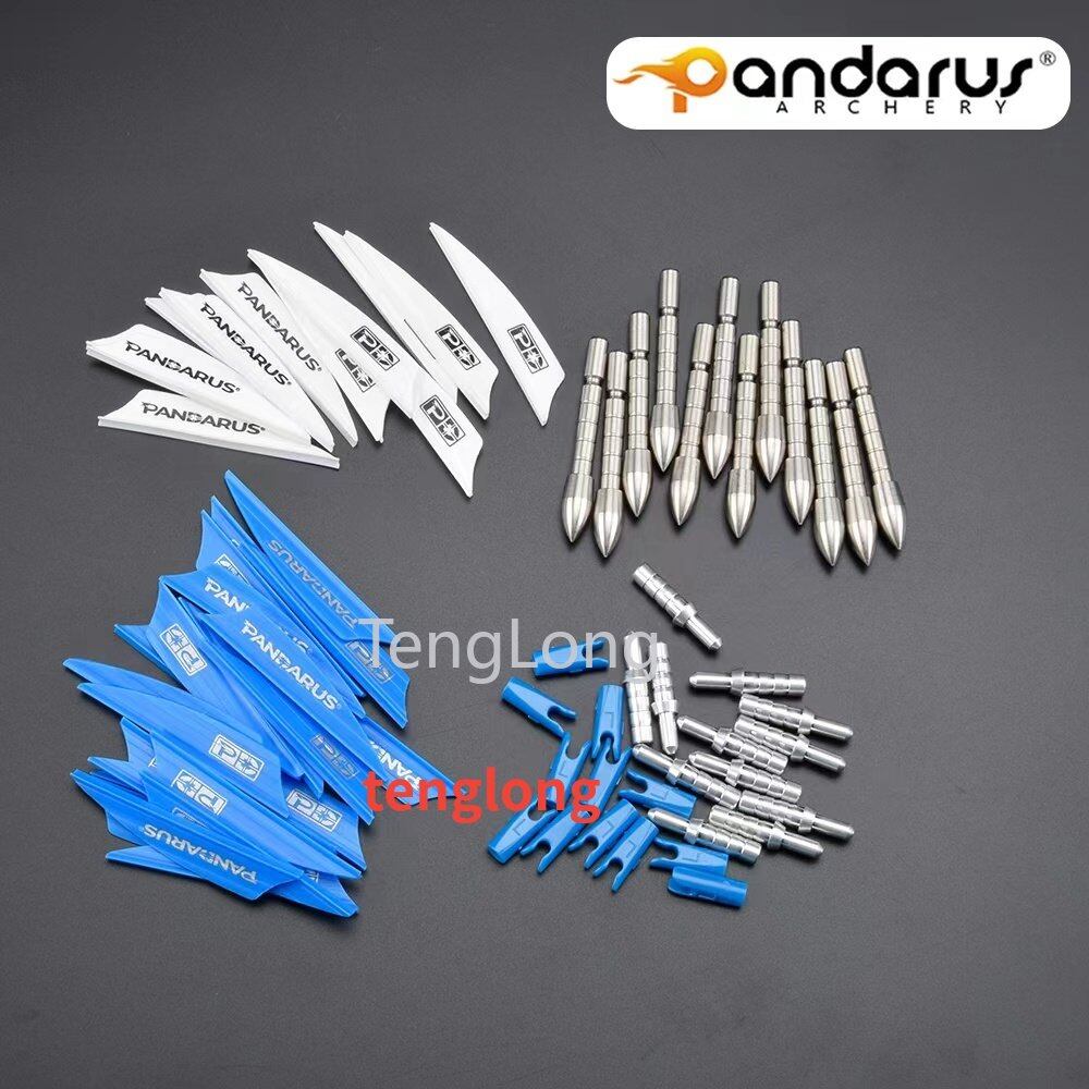 12pcs + 36pcs arrow vanes for pandarus id 4.2mm arrow shaft accessories