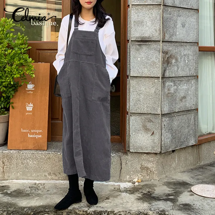 dungaree skirt dress for womens