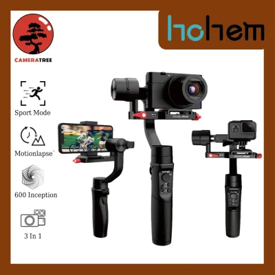 Hohem iSteady Multi 3-in-1 3-Axis Stabilizing Gimbal Smartphone Gimbal Stabilizer for Digital Camera GoPro Action Camera Smartphone (Black)