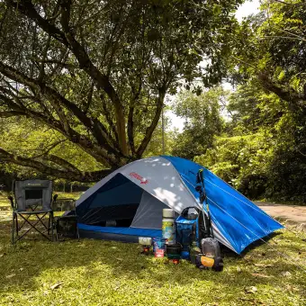 4 Person Outdoor Camping Tent Waterproof Double Layer Monsoon Deer