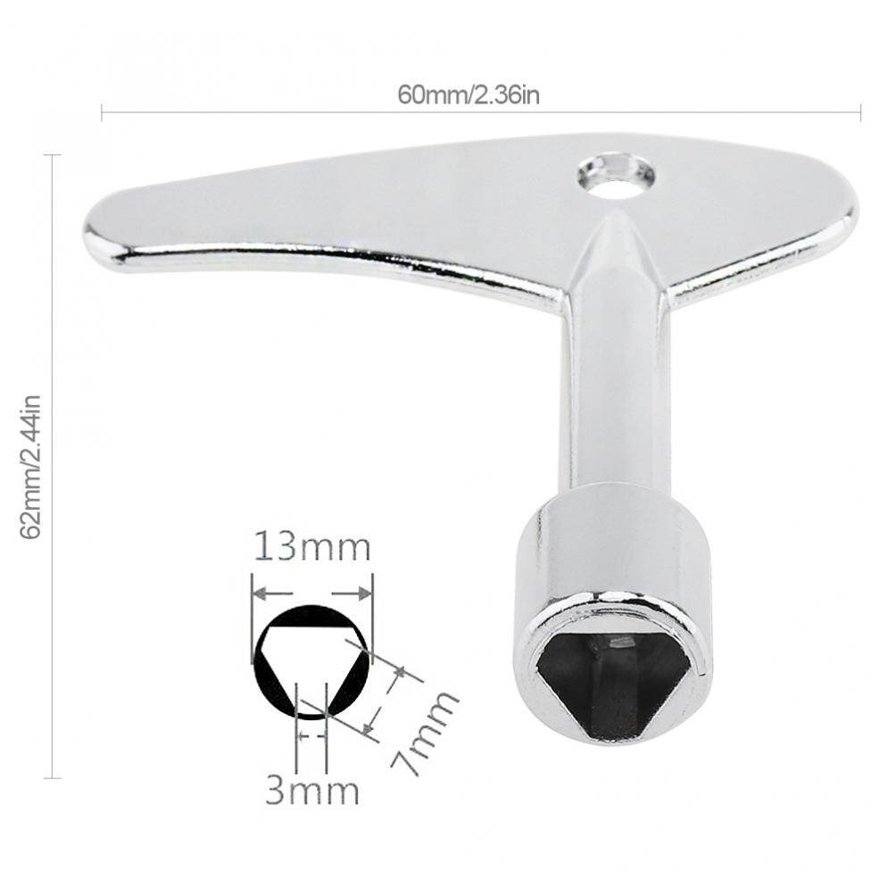 Key Wrench Inside Triangle Plumber Key Wrench for Electric Control Cabinet Train Elevator - intl