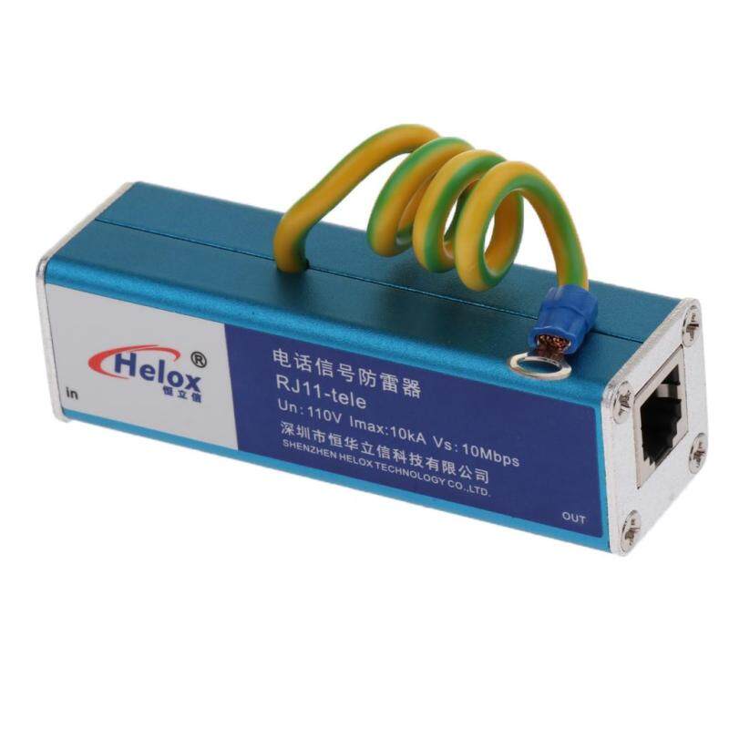 Miracle Shining Telephone RJ11 Surge Protector Thunder Lightning Arrester Protection Device