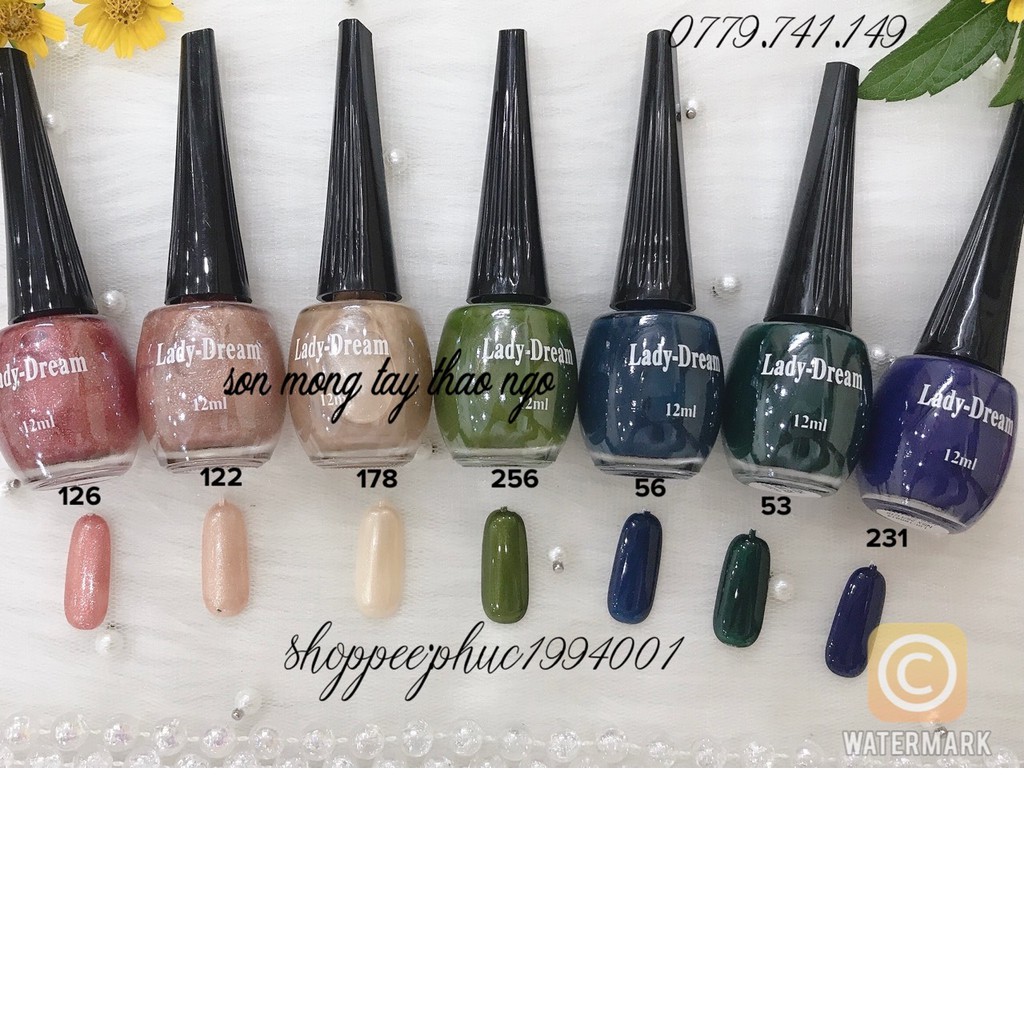 Sơn mong tay ladydream 12ml