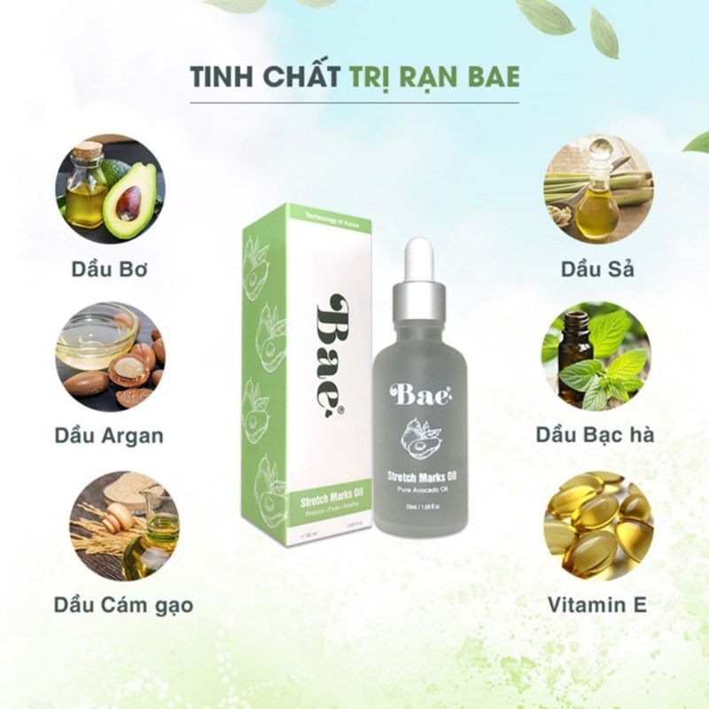 Tinh Dầu Bơ Tri Rạn Da Bae ( Cải Thiện Rạn Da )