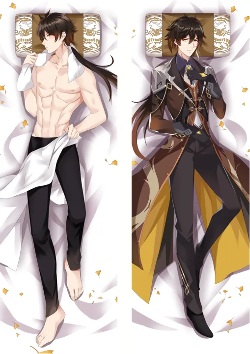 Genshin Impact Zhong Li Tartaglia Venti Xiao 160cm 50cm Pillowcase Anime Dakimakura Cushion Hugging Bedding Body Pillow Case Cover Lazada Singapore
