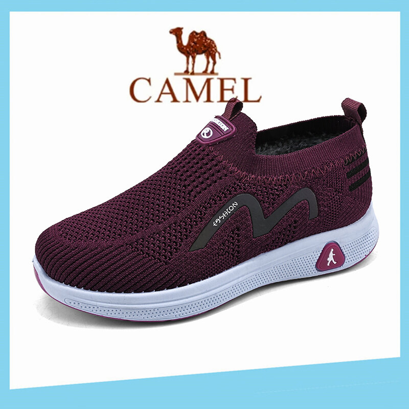 Camel giày nữ giày thể thao Giày thể thao nữ Đôi giầy đen