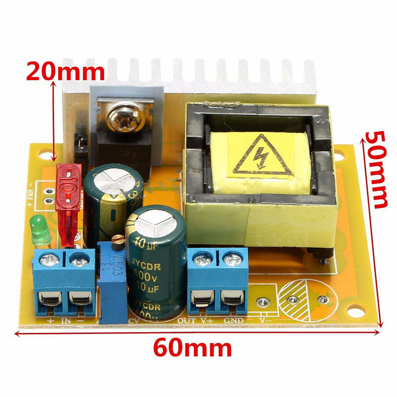 Original DC-DC 8-32V to 45V-390V Step-up Module ZVS High Voltage Capacitor Charge Board