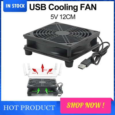 12cm 5V USB Power Supply TV Set-Top Box Router Radiator Cooler Air Cooling Fan