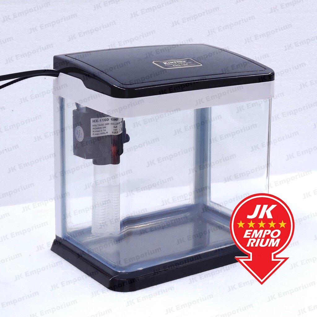 Kintons Mini Aquarium Kit Complete With Pump Filter LED Lighting Nano