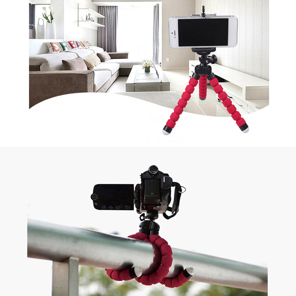 Andoer Giá Ba Chân Bạch Tuộc Mini Cầm Tay Có Giá Đỡ Điện Thoại, Để Tự Sướng Phát Trực Tiếp