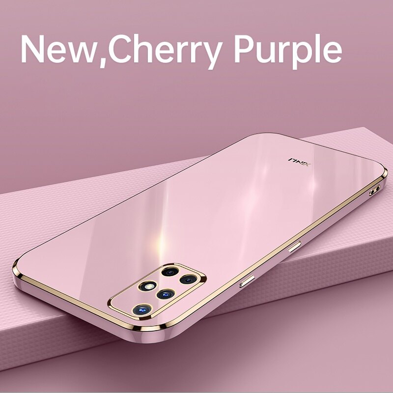Samsung Galaxy A71 Case Shockproof Soft Silicone Electroplating Back Cover Case Samsung A71 GalaxyA71 Phone Casing