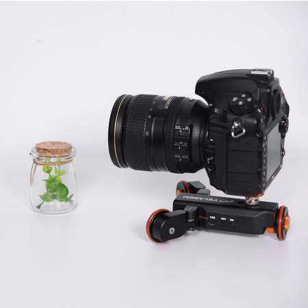 YELANGU ไฟฟ้าอัตโนมัติลู่ติดกล้องรถมอเตอร์ TRACK เครื่องเล่นแบบลื่นไถลสำหรับ Camera