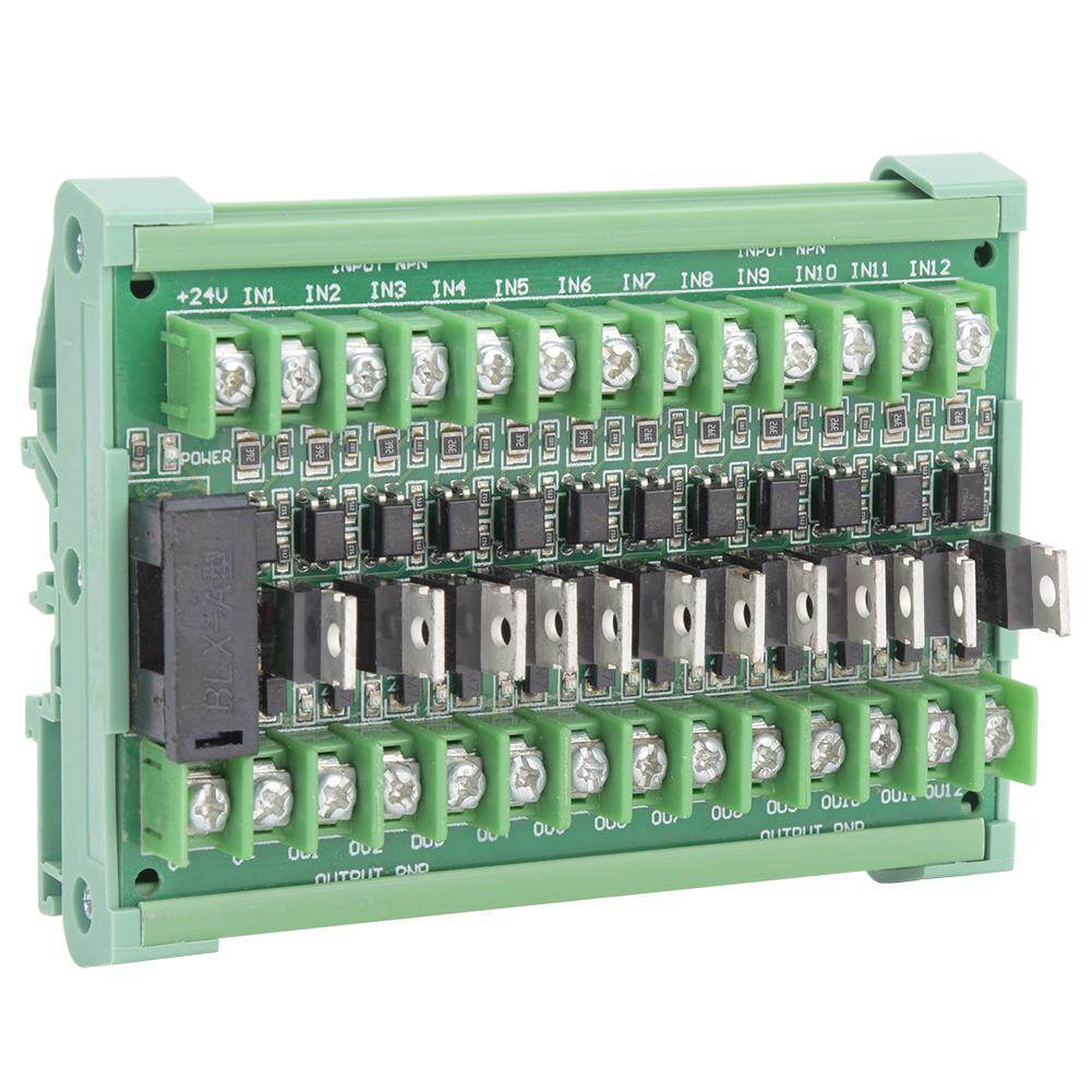 chasoee 12-Channel PLC Signal Amplifier Board Isolation Relay Module NPN Input PNP Output DC12-36V
