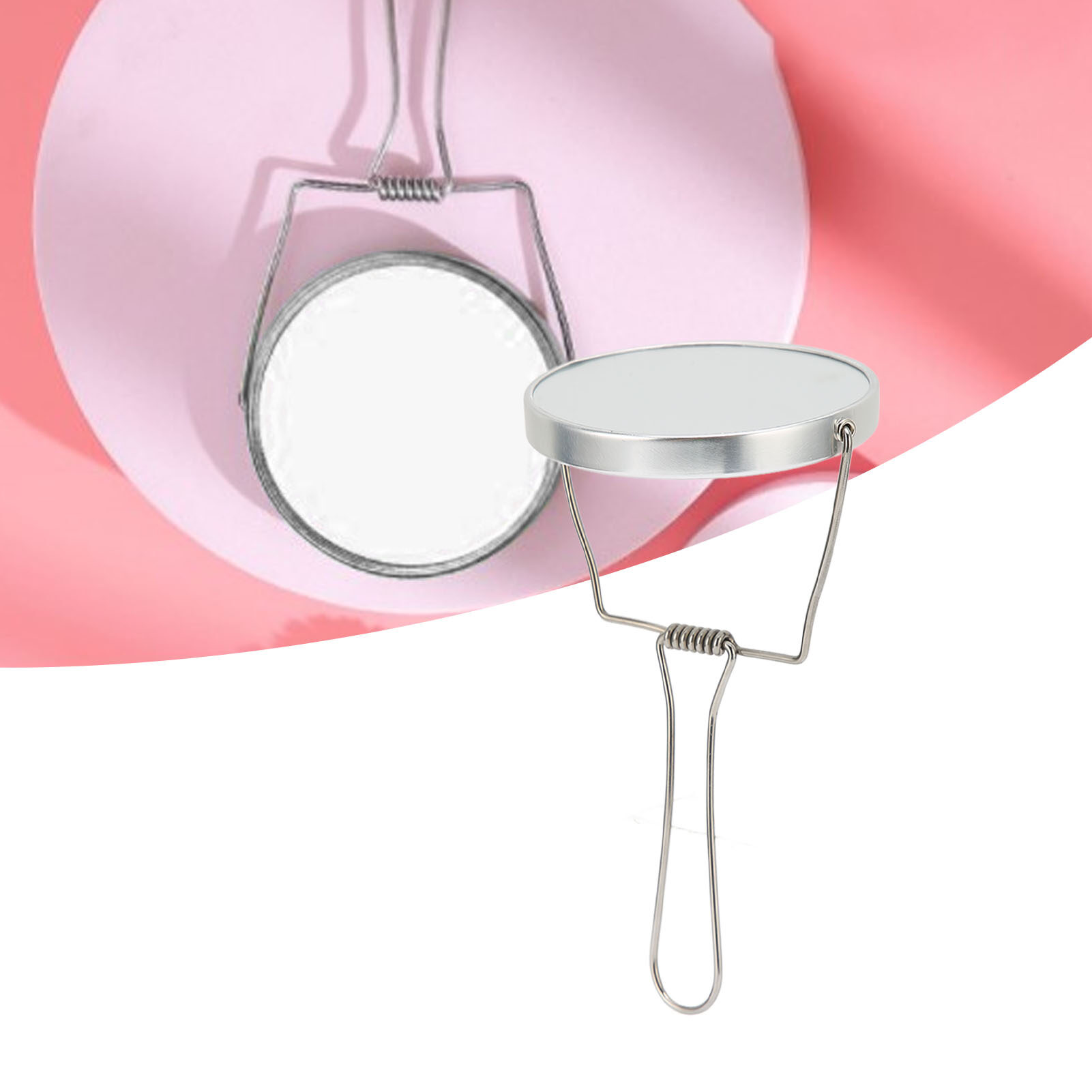 2 Sided Vanity Mirror Smoother Edges Double Sided Silver Vanity Mirror for Office