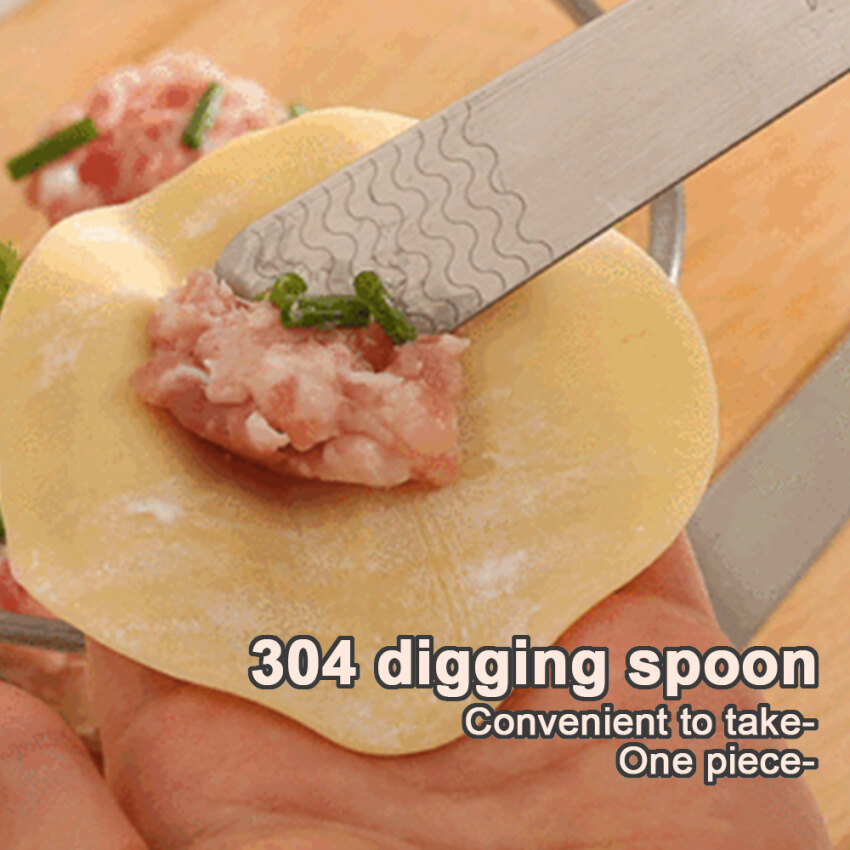 Stainless Steel Digging Spoon, Flat Spoon For Stuffing, Mixing Spoon, Mixing, Dumpling, Pastry Digging Tool