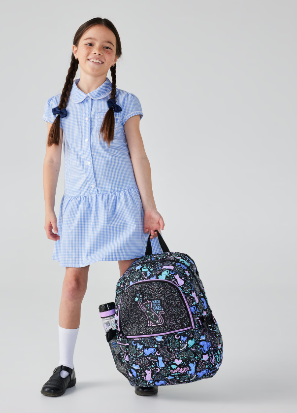 Smiggle Balo cổ điển Hoang Dã bên Mèo cặp đi học cho trẻ em