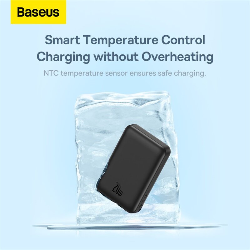 Baseus 10000mAh sạc dự phòng không dây PD 30 Wát pin bên ngoài sạc nhanh không dây