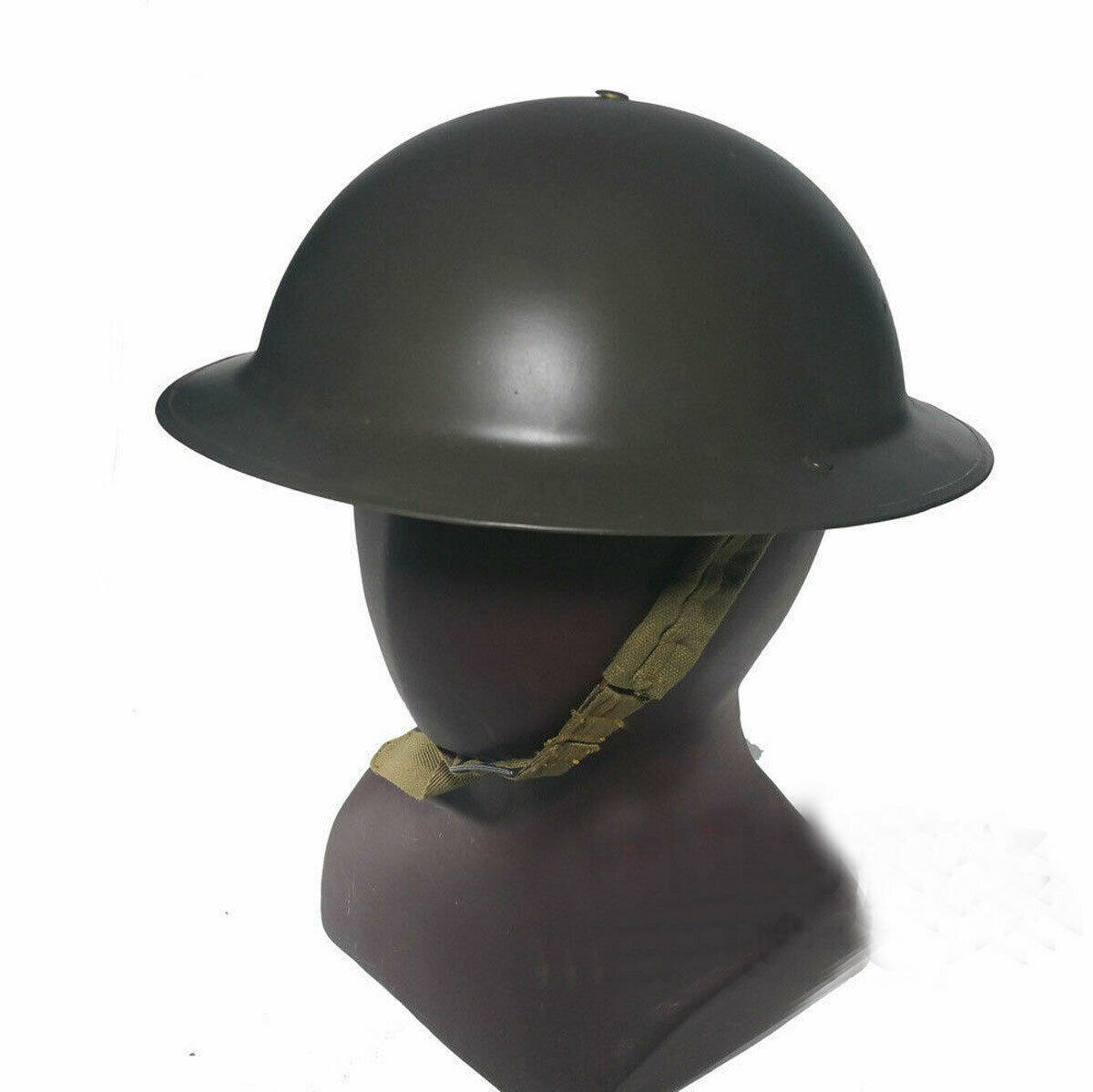 WWII WW2 UK British Army BRODIE STEEL HELMET with Liner Brodie