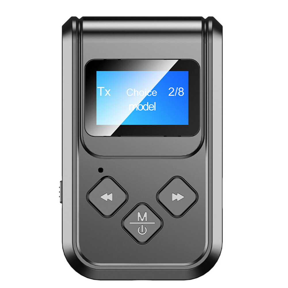 Bộ Thu Phát Bluetooth 5.0 Màn Hình LCD Cuộc Gọi Rảnh Tay Âm Thanh AdapterBluetooth 5.0 Bộ Chuyển Đổi Âm Thanh, Màn Hình Lcd Nhận Và Phát Bluetooth Rảnh Tay 2 Trong 1