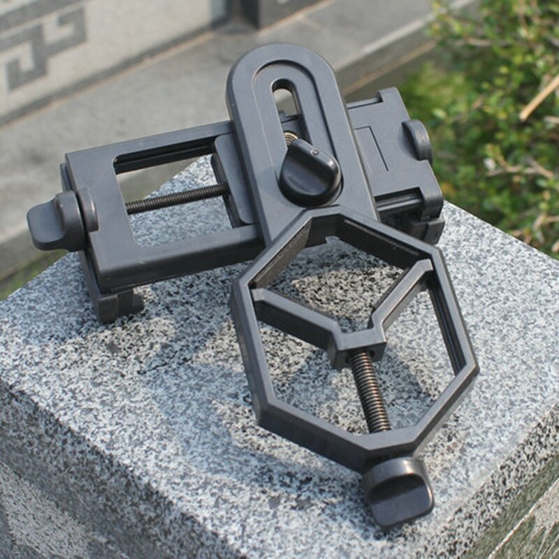 Universal Cell Phone Adjustable Adapter Mount Microscope Spotting Scope Telescope Clip Bracket Holder
