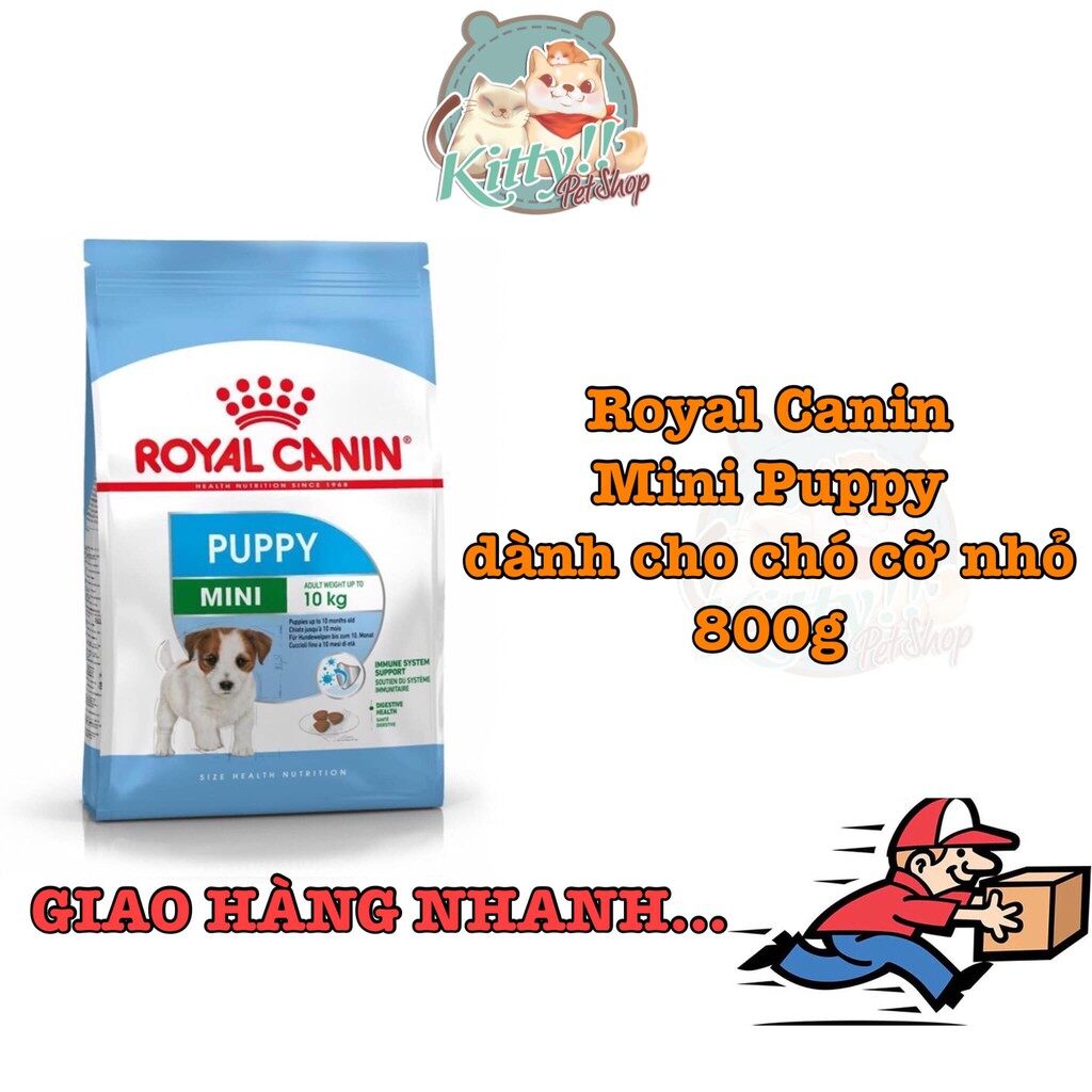 Thức ăn hạt Royal Canin Mini Puppy dành cho chó con giống nhỏ túi 800g