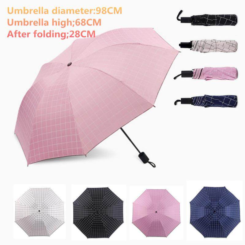 Bday ร่มขนาดเล็ก Travel ร่มกันแดดกันฝนร่ม, 8 ซี่โครง 98 ซม. พื้นผิวน้ำหนักเบา Parasol ป้องกันรังสียูวีสำหรับผู้ชายผู้หญิง By D-Live