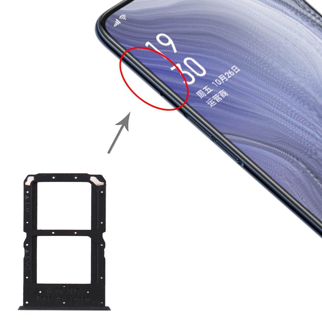 Sim card tray + sim card tray for oppo reno z