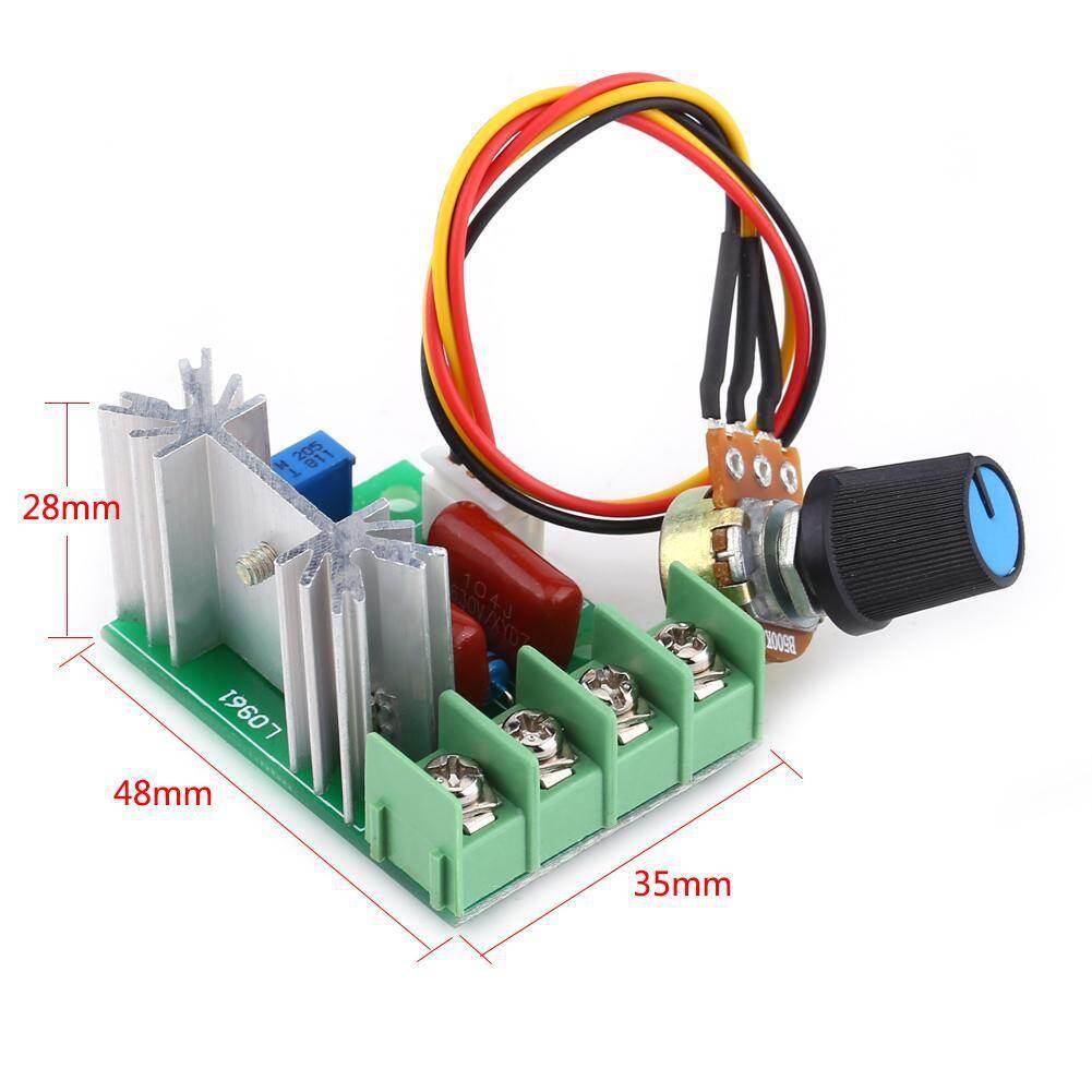 Bộ Điều Chỉnh Điện Áp SCR Công Suất Cao TTLIFE, AC 220V 2000W, Bộ Điều Chỉnh Tốc Độ Động Cơ, Mô Đun Điều Khiển Tốc Độ Động Cơ Với Chiết Áp