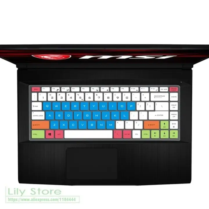 Funda para Teclado de Ordenador port/átil MSI GF63 P65 PS42 PS63 GS65 GF 63 P 65 PS 63 GS 65 8RD 8RE 8RB 8RCX Gaming Size Blanco.