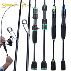 Sougayilang Spinning Fishing Rod Chậm Cắt Chuyển Rod 1.68M 1.8M 2.1M 2 Phần Siêu Mềm Cần Câu Cá Cho Pond Sông Suối