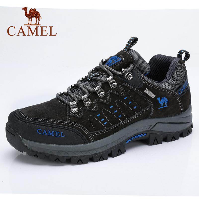 Camel hiking shoes men's waterproof non-slip wear-resistant leather low to help desert travel outdoor shoes climbing hiking shoes