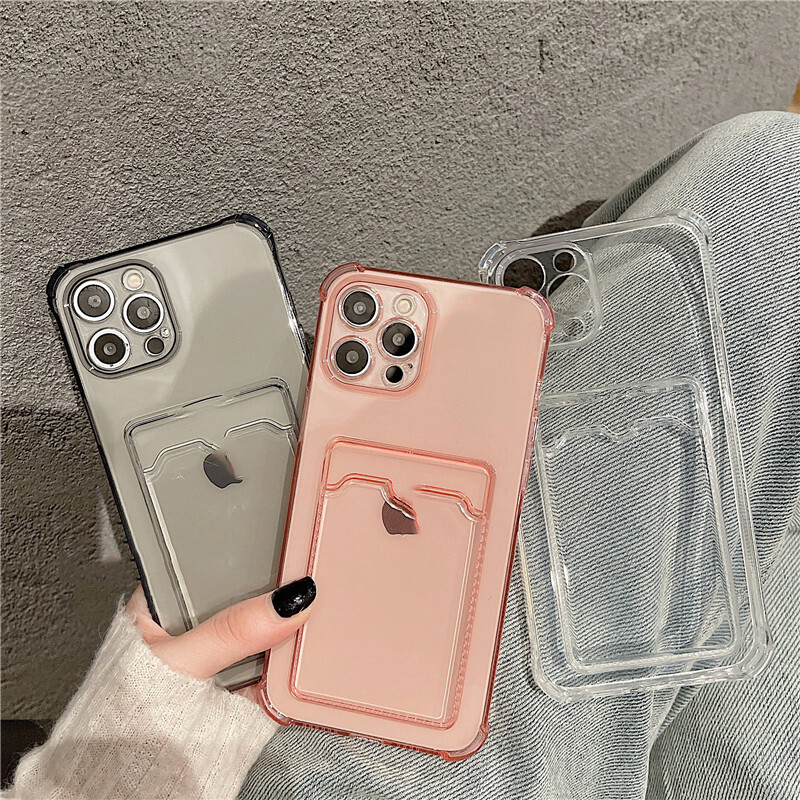 【Ready Stock】AKABEILA Wallet Card Slot Holder Transparent Phone Case For VIVO Y20 Y12S Y12A Y21 Y17 Y11 Y12 Y15 Y15S Y15A Y16 Y02S Y22 Y22s Y35 4G Soft Silicone Cellphone Phone Casing