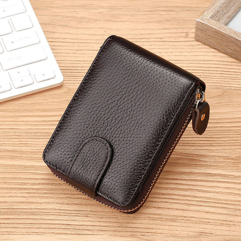 2023 Fashion Genuine Leather Bank Card Driver License ID Card Holder Walet Men and Women Credit Card Wallets Purse Cardbag Organ Style CardCase