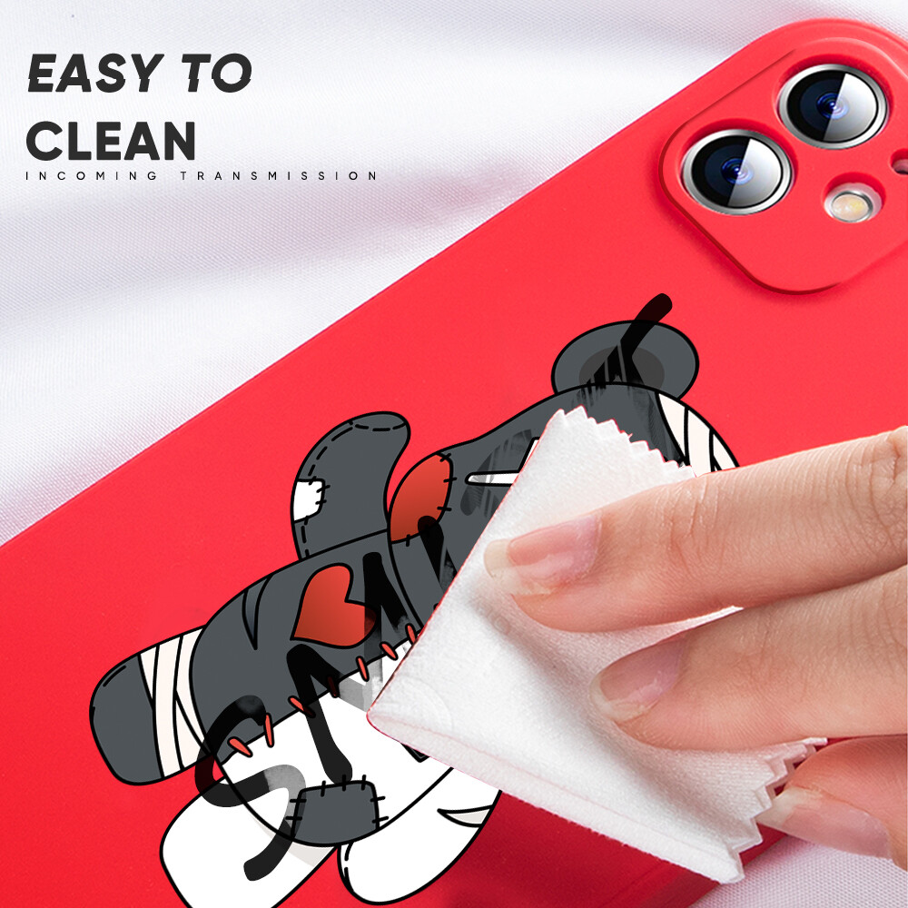 Hontinga Ốp Lưng Cho Xiaomi Redmi Note 10 Note 10S 4G Ốp Lưng Hình Gấu Hoạt Hình Dễ Thương Ốp Lưng Cao Su Họa Tiết Viền Silicon Mềm Lỏng Chính Hãng Ốp Lưng Bảo Vệ Toàn Bộ Máy Ảnh Ốp Lưng Điện Thoại Mềm Cho Nữ