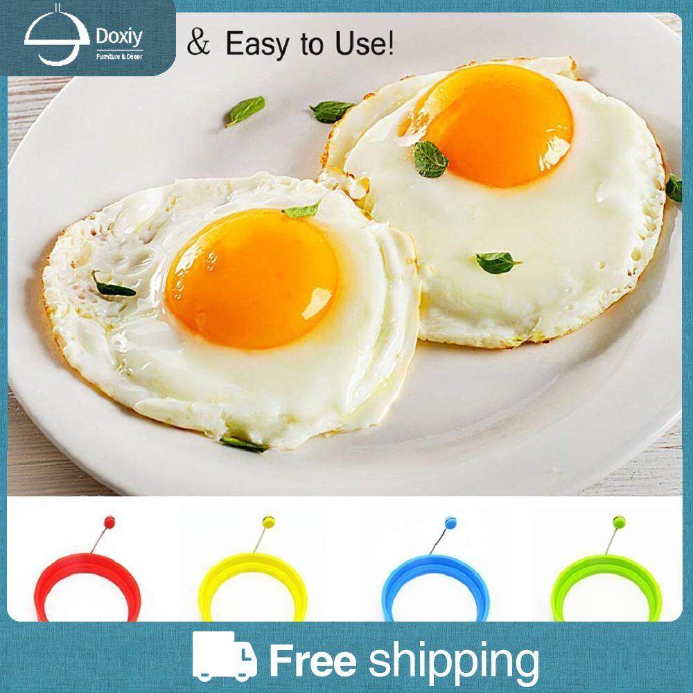 Egg Rings Non Stick New,4pcs Egg Cooking Rings Perfect Fried Egg Mold or Pancake Rings Silicone Egg Ring
