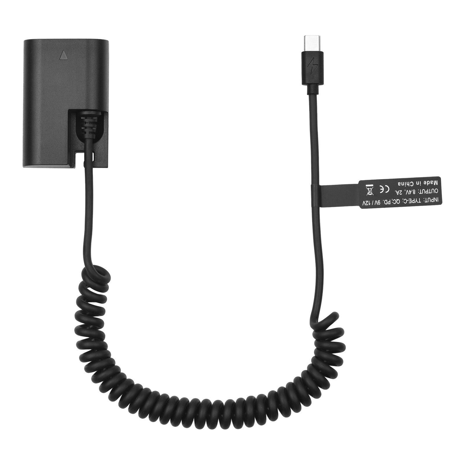 Andoer LP-E6 Dummy Pin USB-C Coupler Adapter DR-E6 Dummy Pin Coupler Với USB Type-C Mùa Xuân Cáp Điện Thay Thế Cho Canon EOS R R5 R6 90D 80D 70D 60D 60Da 5D Mark II III IV 6D Mark II 7D mark II